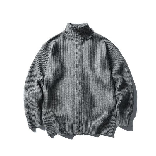 ジップアップニット