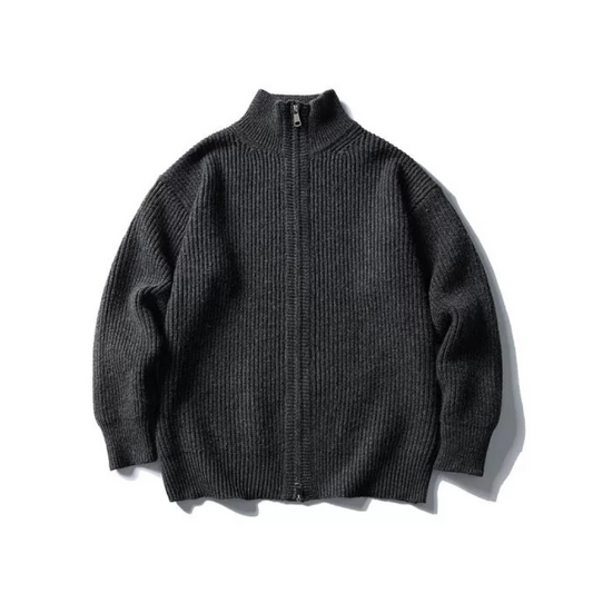 ジップアップニット