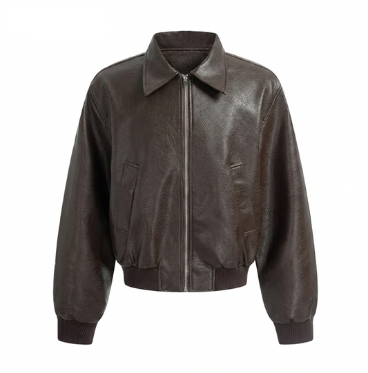 ブラウンレザージャケット