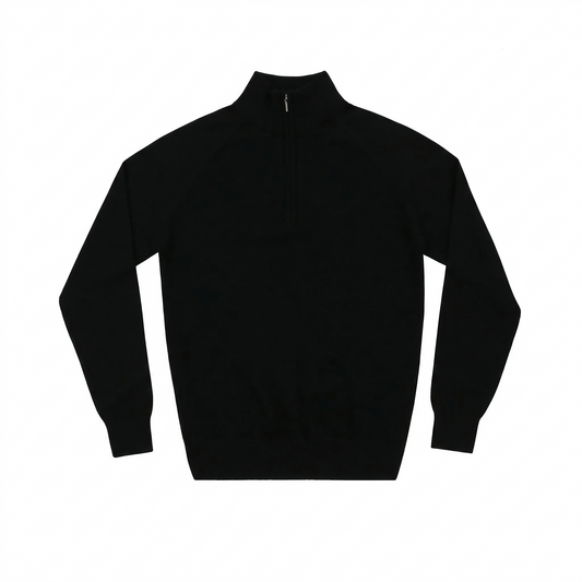 ハーフジップニット