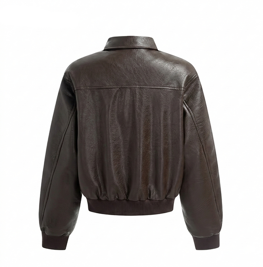 ブラウンレザージャケット