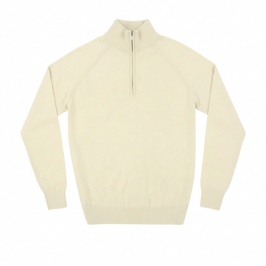 ハーフジップニット